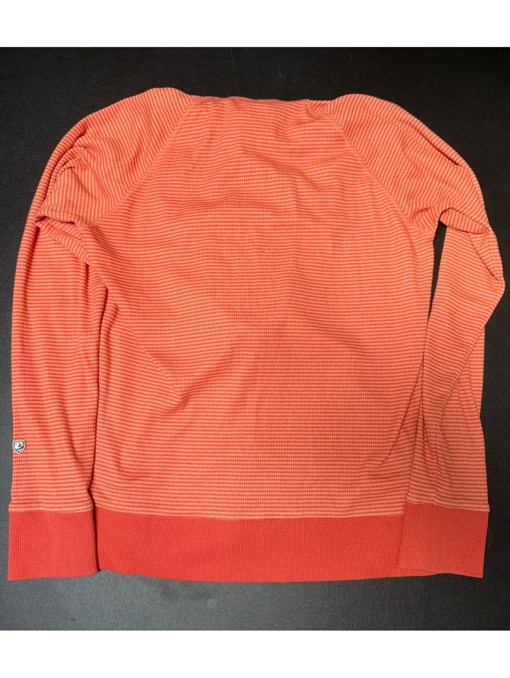 KUHL Women's Hooded Waffle Knit Pullover Hoodie, Size Small, Orange‎ - Picture 6 of 6